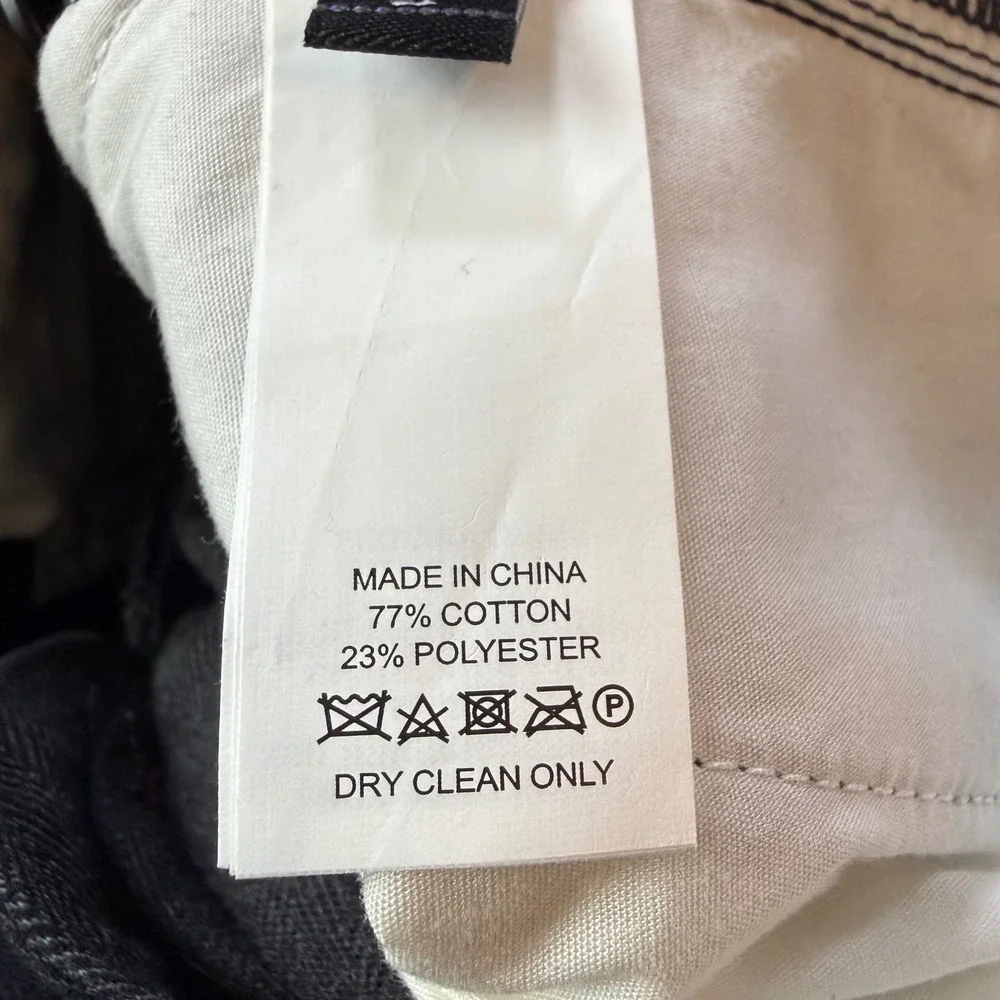 JACK SPADE New York Mens Charcoal Gray Dress Pant Size 29 Flat Front Side Stripe